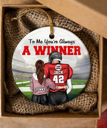 Personalized  Ornament Gifts For Football Couple 05Acdt081024Tm