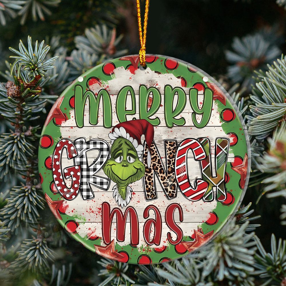 Merry Christmas - Stole Christmas Ornament Grinch Christmas Ornaments