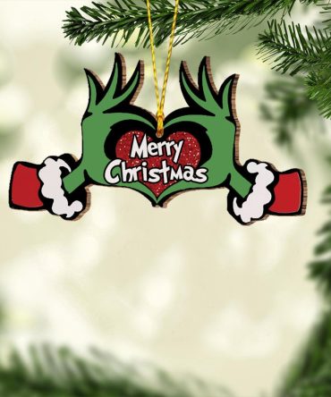 Merry Christmas - Personalized Stole Christmas Ornament Grinch Ornament, Grinch Lover Ornament, Unique Grinch Ornament, Custom Grinch Ornament