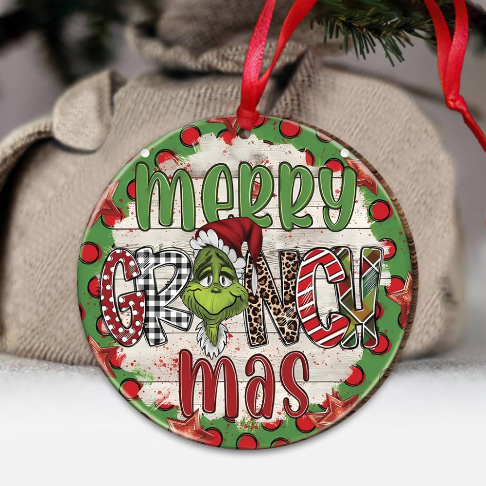 Merry Christmas - Stole Christmas Ornament Grinch Christmas Ornaments - Image 3