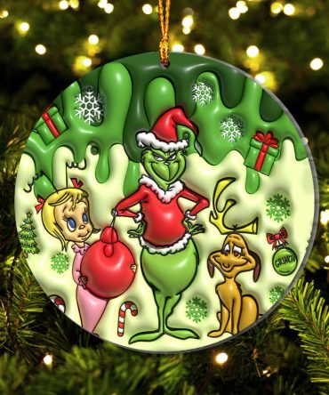 Grinch Merry Grinchmas - Personalized Stole Christmas Ornament