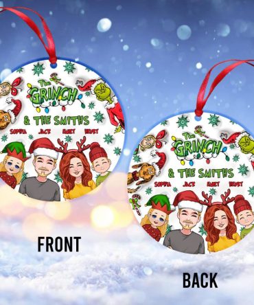 Merry Christmas - Personalized Stole Christmas Ornament Grinch Christmas Ornaments