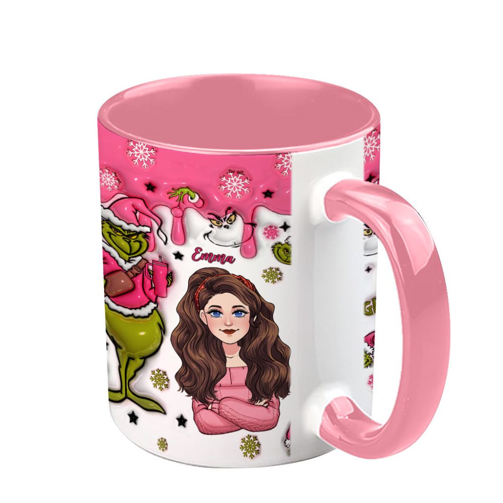In My Grinch Era - Personalized Stole Christmas Accent Mug Grinch Accent Mug