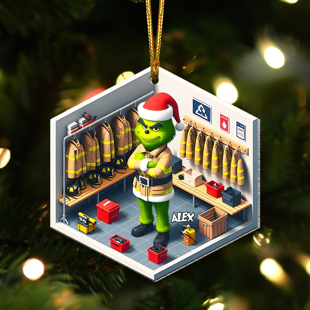Personalized Gifts For Firefighter Christmas Ornament 02Ohmh131124