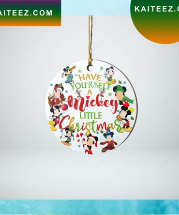 Disney Characters Merry Christmas Ornament