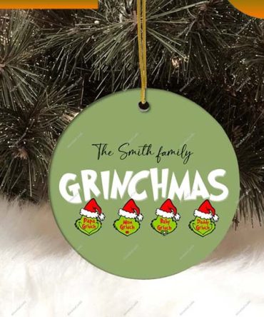 The Family Grinches Christmas Ornament