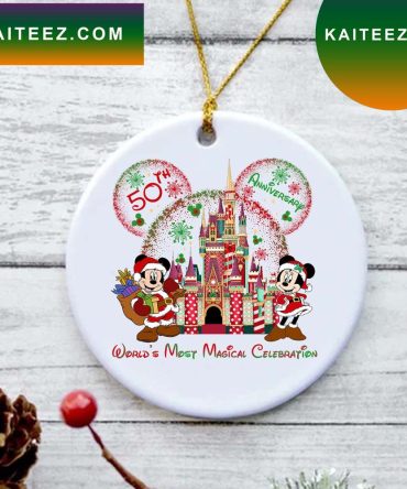 Walt Disney World 50Th Anniversary Home Decor Ornament