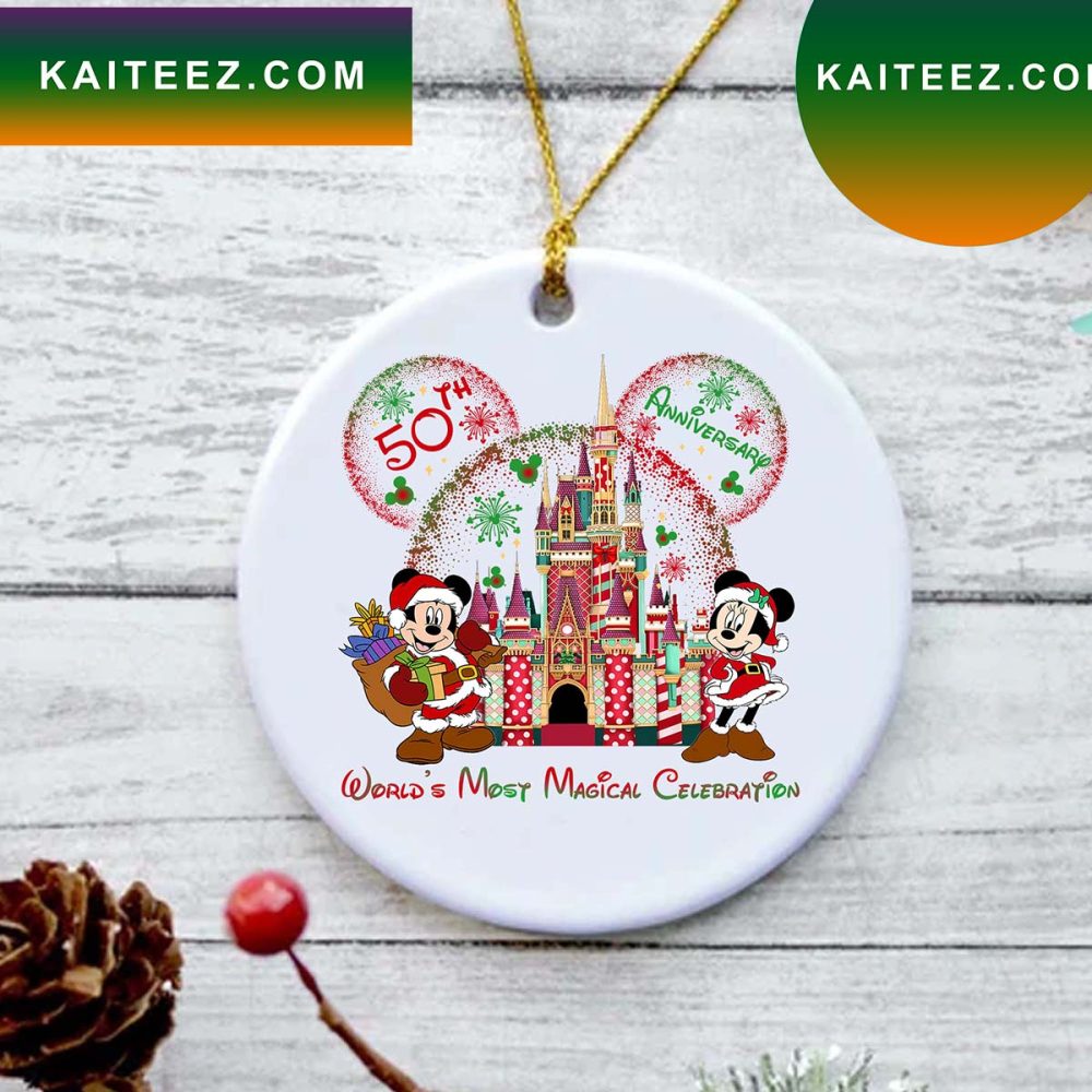 Walt Disney World 50Th Anniversary Home Decor Ornament