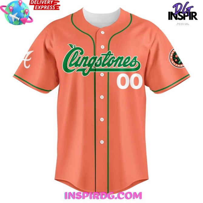2025 Columbus Clingstones X Peach Special Baseball Jersey - Image 2