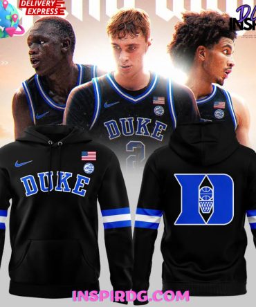 2025 Duke Men’S Basketball Black Uniform All Over Print Hoodie, 3D Hoodie