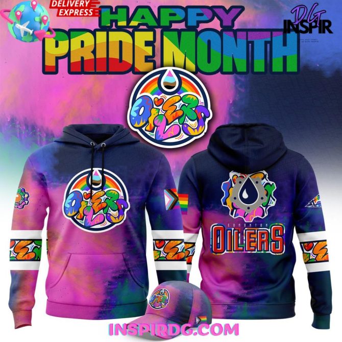 Edmonton Oilers 2025 Pride Month Nfl All Over Print Hoodie