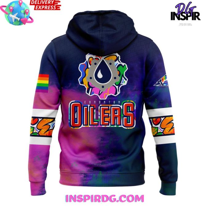 Edmonton Oilers 2025 Pride Month Nfl All Over Print Hoodie - Image 3