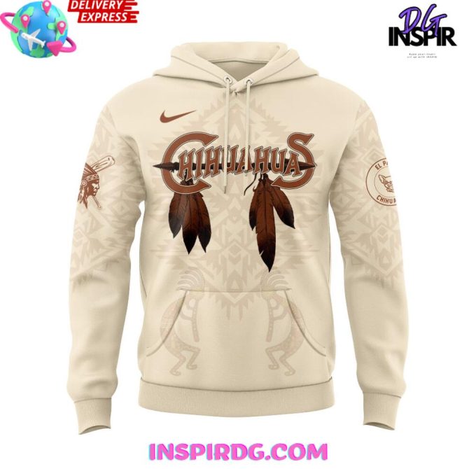 2025 El Paso Chihuahuas Celebrating Native American Heritage Special All Over Print Hoodie - Image 2