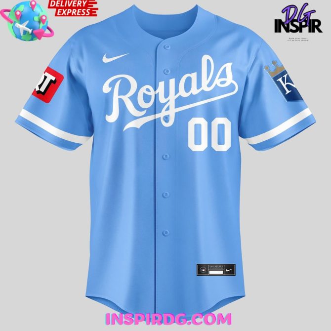 2025 Kansas City Royals Powder Blue Baseball Jersey - Image 2