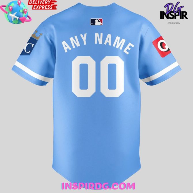 2025 Kansas City Royals Powder Blue Baseball Jersey - Image 3