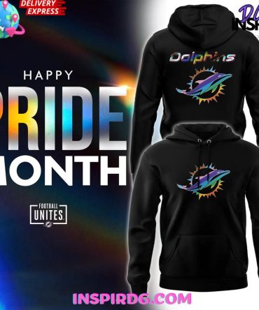 2025 Miami Dolphins Pride Month Edition All Over Print Hoodie