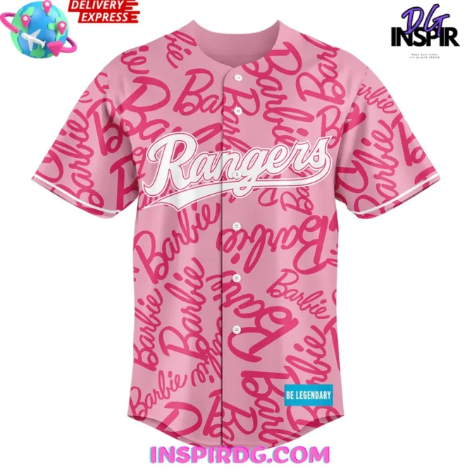 2025 Rangers X Barbie Night Game Pink Jersey - Image 2