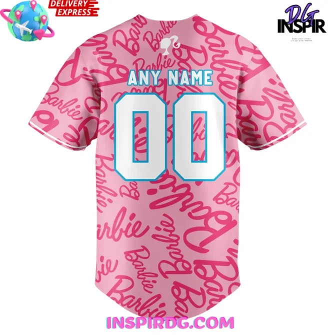 2025 Rangers X Barbie Night Game Pink Jersey - Image 3
