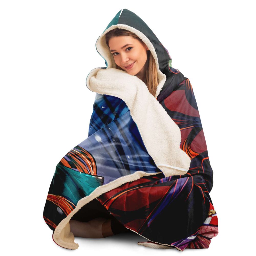 Demon Salyer Nezuko Kamado Lady Hooded Blanket - Image 7