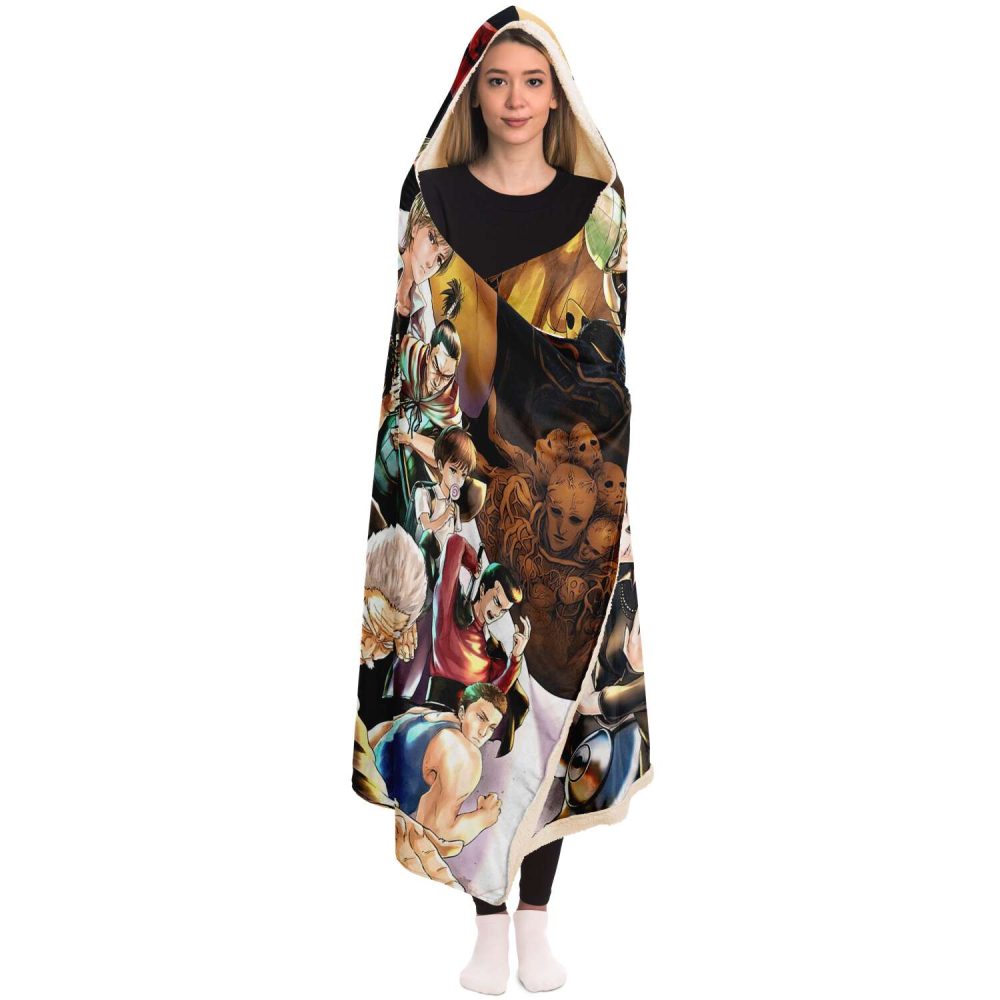 One Punch Man Full Charater 3D Hooded Blanket - Image 4