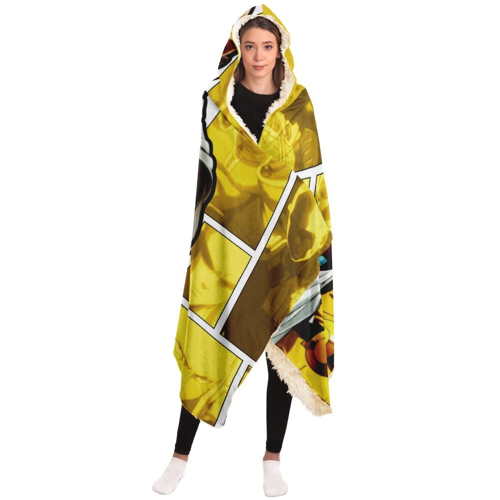One Punch Man Yellow Hooded Blanket - Image 3