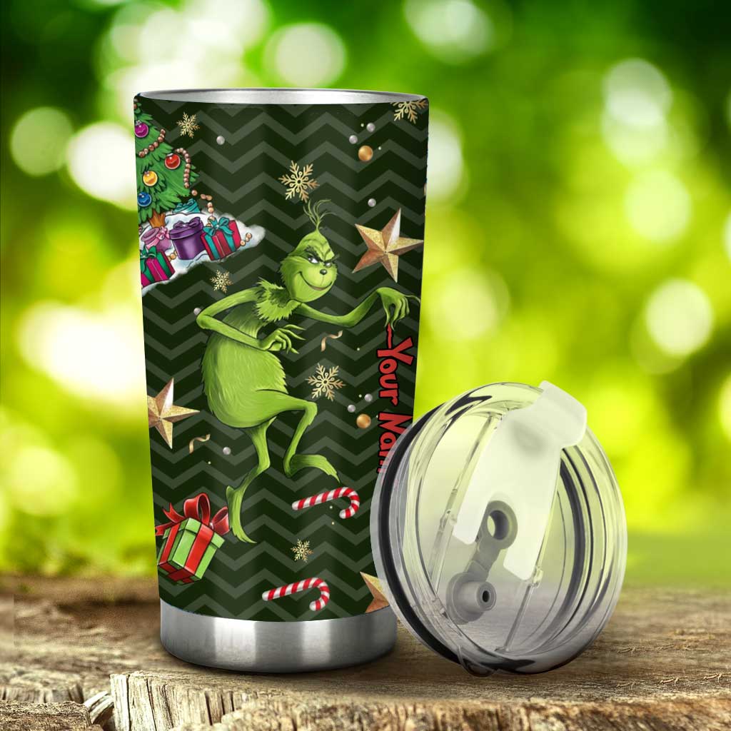 Merry Christmas - Personalized Stole Christmas Tumbler Grinch Tumbler - Image 3