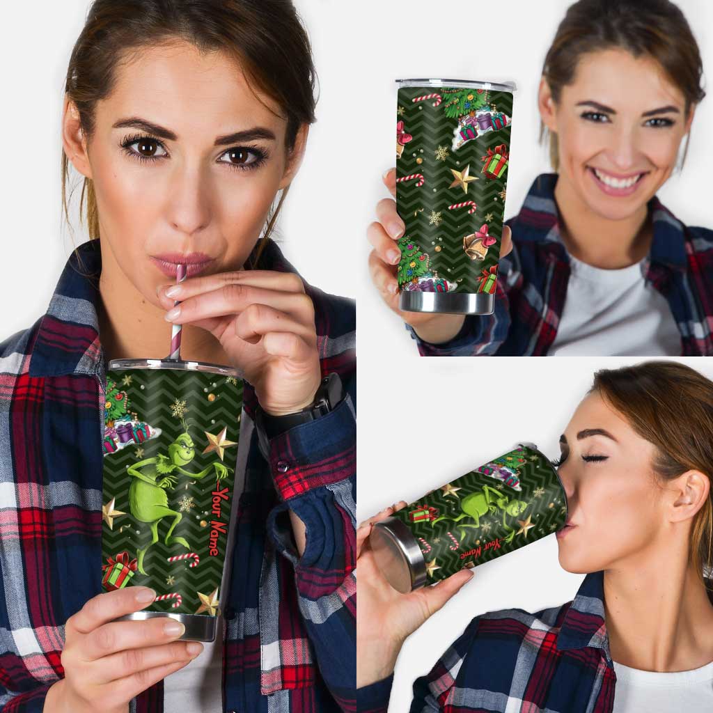 Merry Christmas - Personalized Stole Christmas Tumbler Grinch Tumbler - Image 4