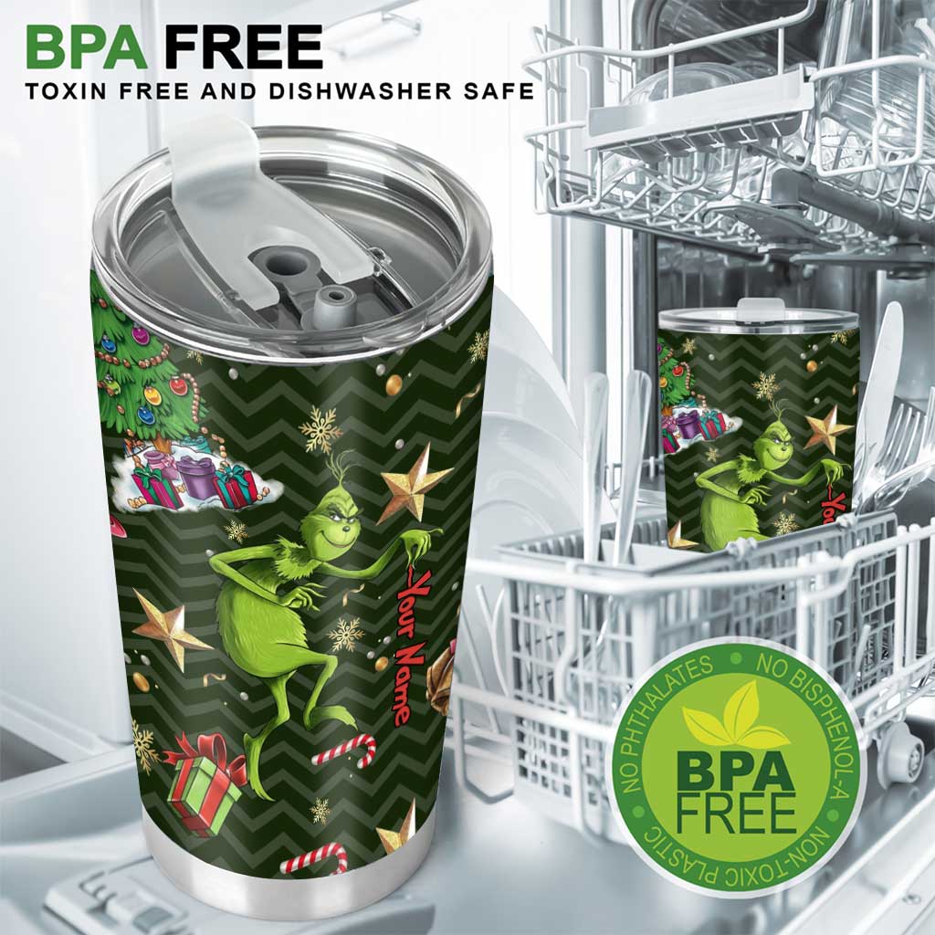 Merry Christmas - Personalized Stole Christmas Tumbler Grinch Tumbler
