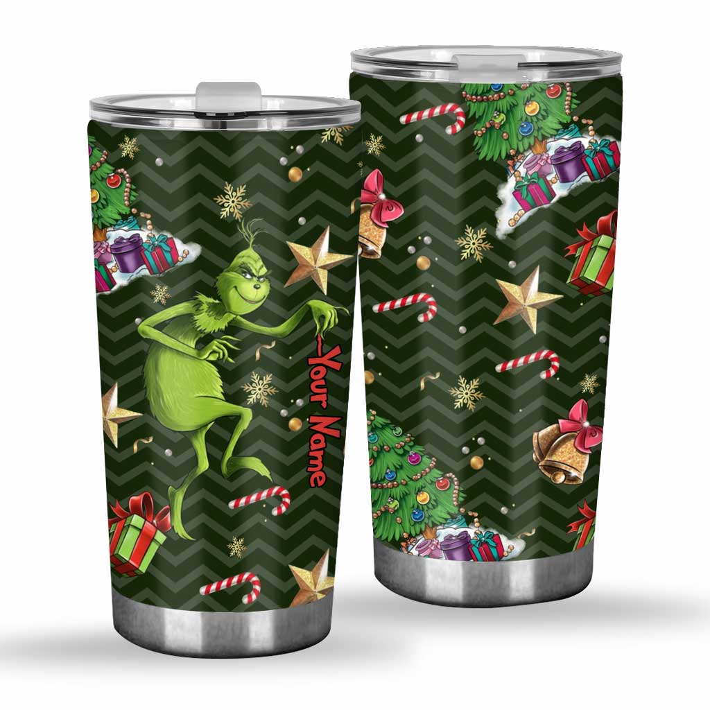 Merry Christmas - Personalized Stole Christmas Tumbler Grinch Tumbler - Image 2