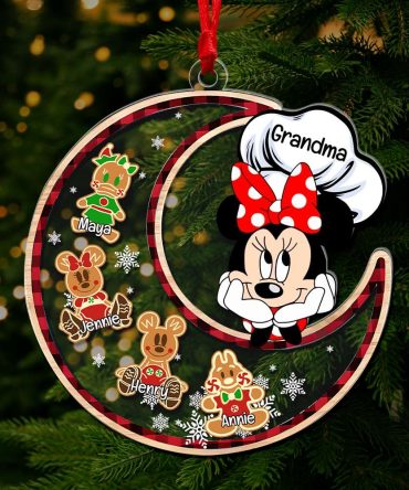 Personalized Gifts For Grandma, Christmas Shaker Ornament 04Tolu171024