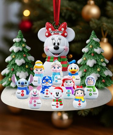 Cartoon Characters Christmas Ornament - Personalized Gifts For Grandma 05Naqn040925