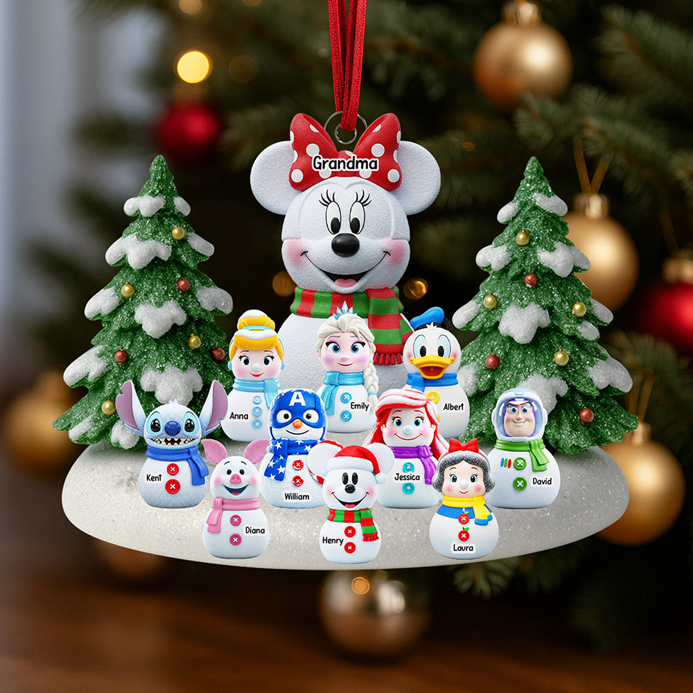 Cartoon Characters Christmas Ornament - Personalized Gifts For Grandma 05Naqn040925
