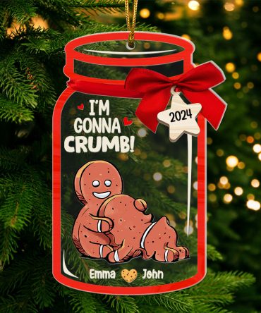 Personalized Gifts For Couple Christmas Ornament 05Huqn200924 Funny Gingerbread Couple