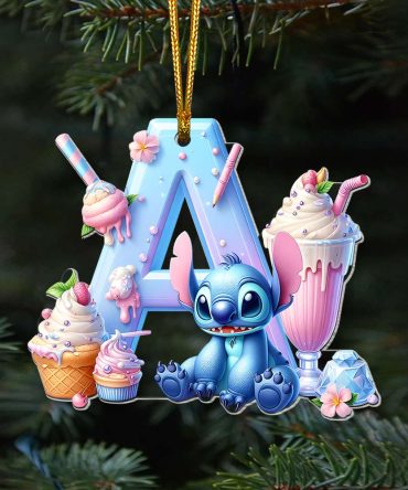 Personalized Gift For Christmas Alphabet Ornament 04Ohmh241024