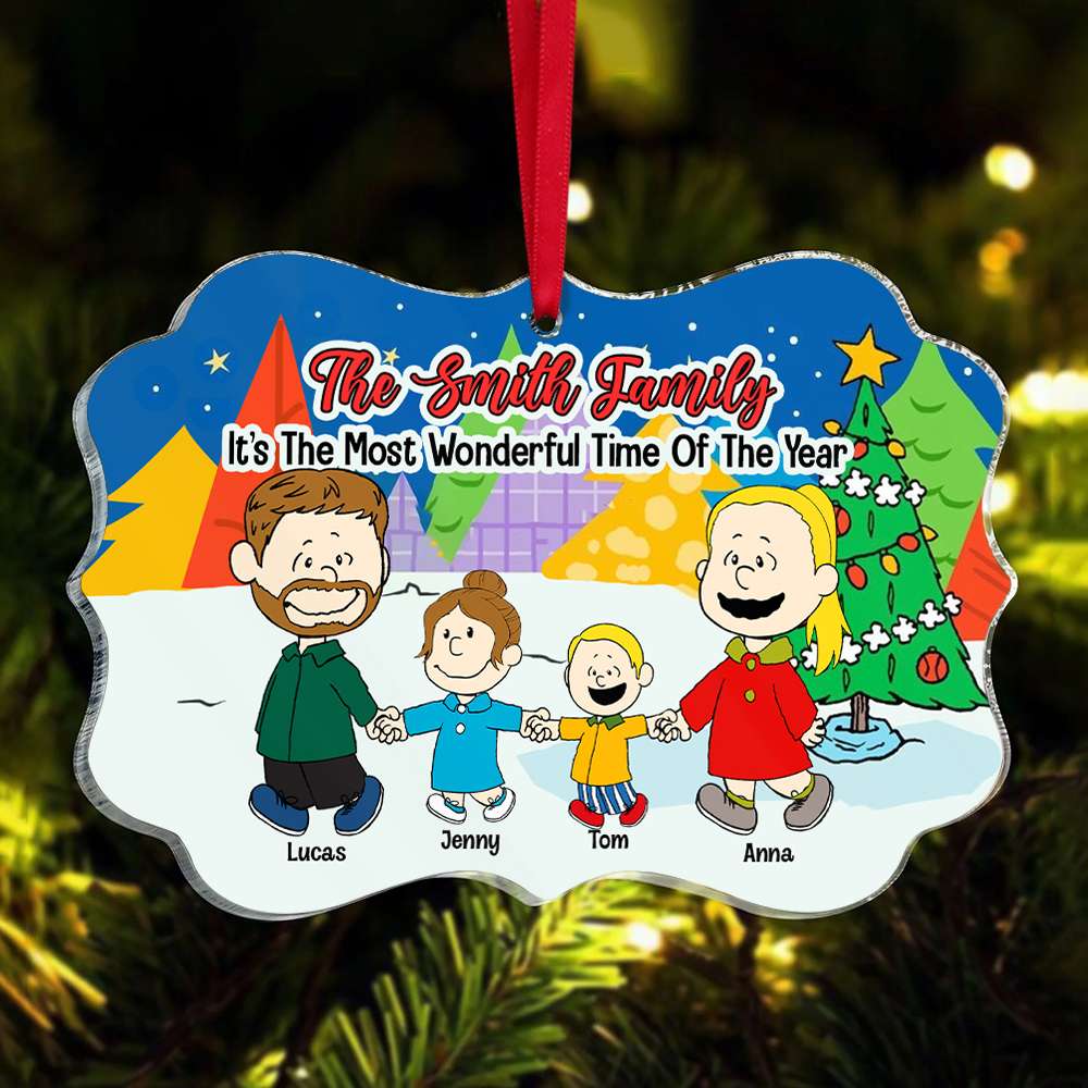 Personalized Gifts For Family Acrylic Ornament 05Xqtn230724Da - Image 2