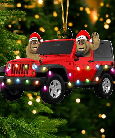 Personalized Gifts For Off Road Lovers Christmas Ornament, Happy Bigfoot 06Qhqn140924