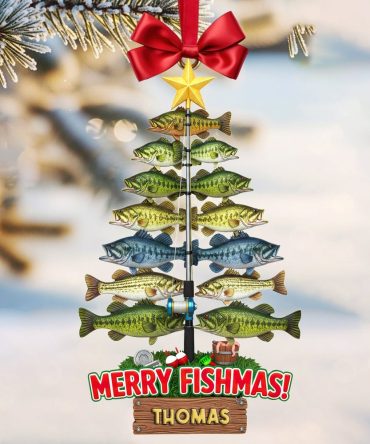 Fisherman'S Fish Tree Ornament - Personalized Gifts For Fishing Lovers 03Hulu111025