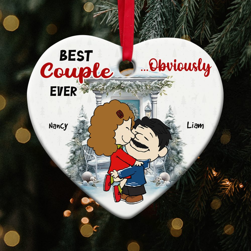 Personalized Gifts For Couple Christmas Ornament Best Couple Ever Obviously 03Qhpu291024Hg