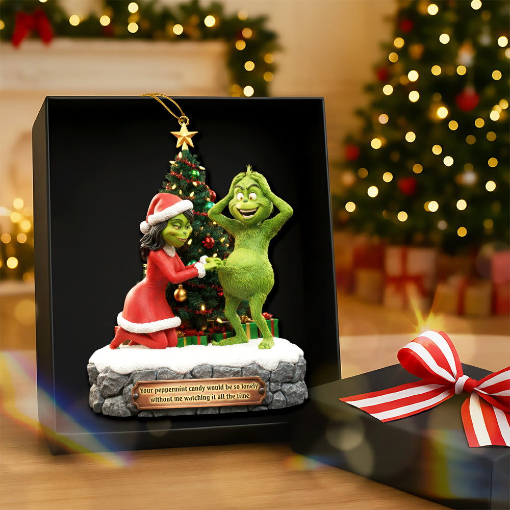 Naughty Couple Christmas Ornament - Personalized Gifts For Couple 03Kiqn130925 - Image 2