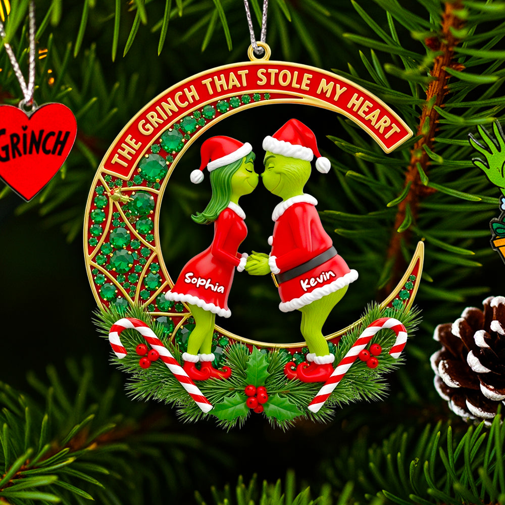 Green Couple Christmas Ornament - Personalized Gifts For Couple 02Todt160825 - Image 2