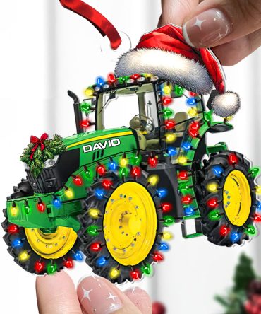 Tractor Farmer Ornament - Custom Christmas Gifts For Tractor Lover 04Dtdt131124
