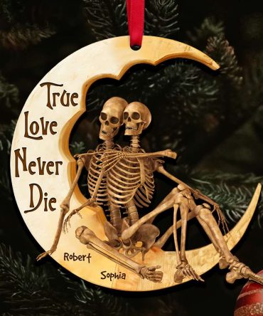 Personalized Gifts For Skull Couple Christmas Ornament 01Ohdt191124