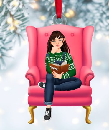 Personalized Gifts For Book Lover Christmas Ornament 04Acpu121124Pa