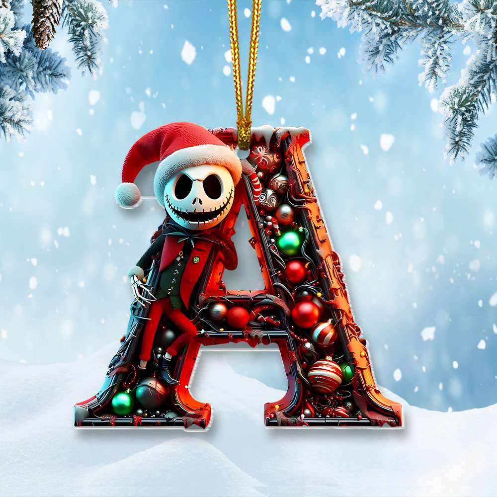 Personalized Gift For Christmas Alphabet Ornament 021Kamh291024
