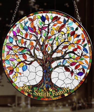 Personalized Gifts For Family Stained Glass 05Acdt250824 Family Tree
