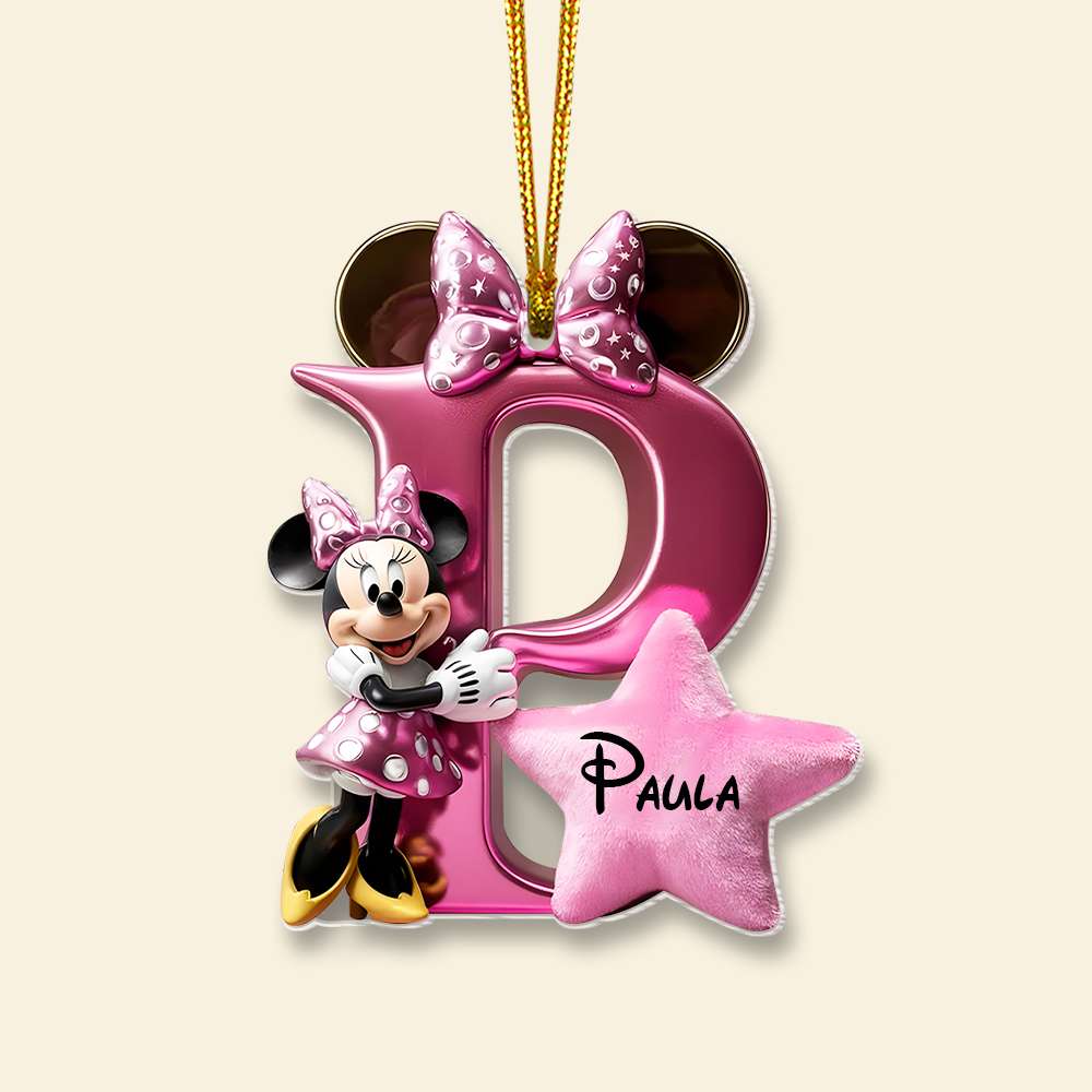 Custom Alphabet Letter Christmas Gifts For Couple Acrylic Ornament 01Ohmh261024 - Image 2
