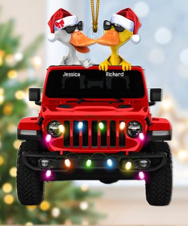 Personalized Gifts For Couple Christmas Ornament 03Qhqn031122 Off Road Car Couple