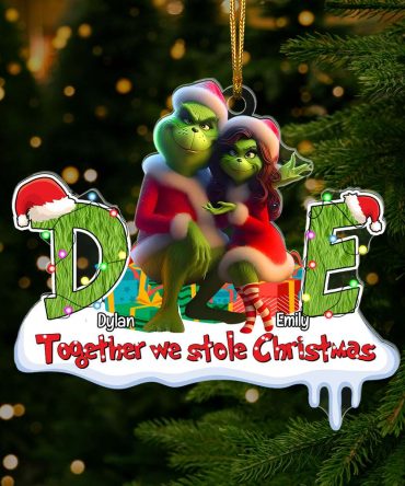 Personalized Gifts For Couples, Custom Letters Christmas Ornament 03Ohlu171024