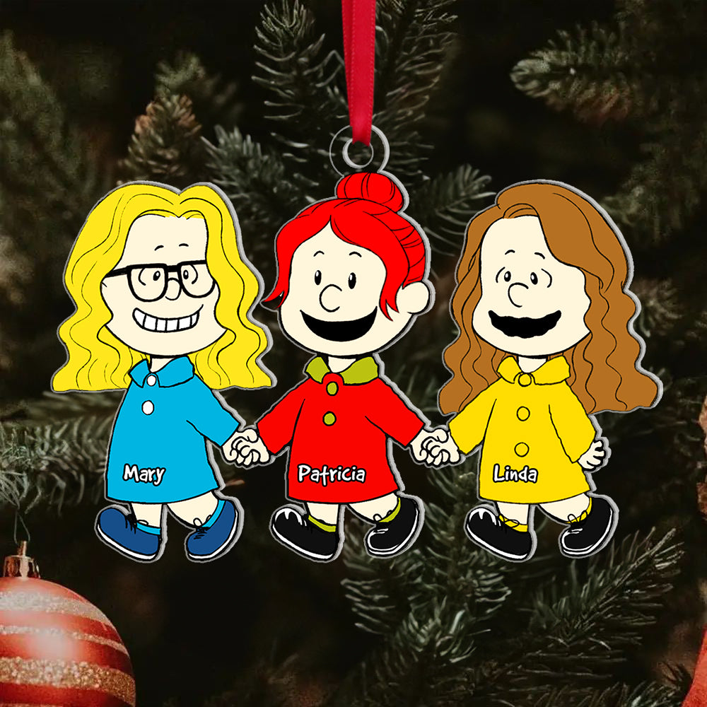 Friends Ornament - Personalized Gifts For Besties Ornament 06Acqn191124Da-New - Image 2