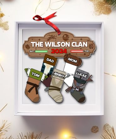 Personalized Gifts For Family Christmas Galaxy Socks Stocking Ornament 02Qhtn251024
